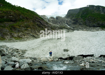 Ghiacciaio Supphellebreen.Jostedalsbreen Parco Nazionale.Norvegia Foto Stock
