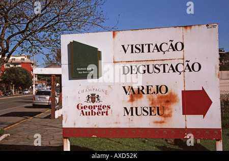 Georges Aubert Cantina, Bairro Cairu, Garibaldi, Brasile del Sud Foto Stock