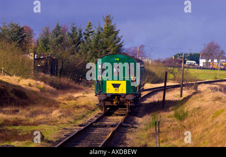 Elettrica Diesel unità multiple in pullman a motore a 60117 Pontypool e Blaenavon forno ferroviaria sciavero Blaenavon Lancaster Wales UK UE Foto Stock