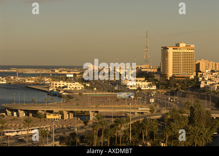 Vista generale della città di Tripoli in Libia Foto Stock