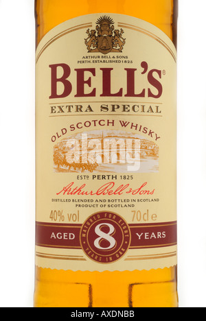 Arthur Bell' s Extra campana speciale vecchio scotch whisky di malto scozzese di Perth oak caskoatmeal toffee gusto sopra voi andate Foto Stock