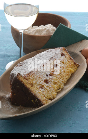 Pandoro fetta - Verona Veneto - Cucina Italiana Foto Stock