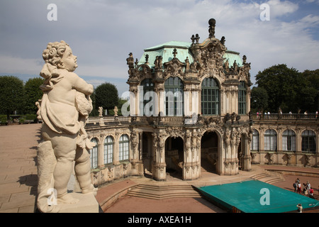 A Dresda, Zwinger Foto Stock