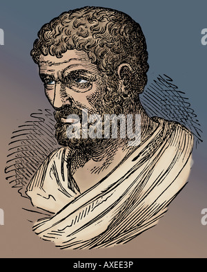 Matematico greco Euclide di Alessandria vissuto circa 300 BC. Foto Stock