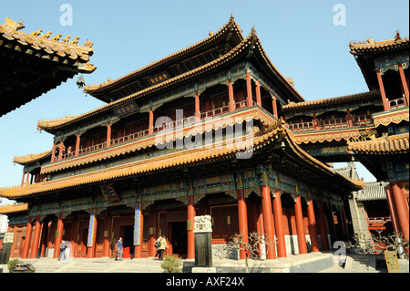 Il Tempio dei Lama a Beijing in Cina. 24-Mar-2008 Foto Stock