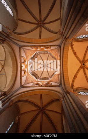 Essen-Werden, Stiftskirche San Ludgerus, Gewölbe in der Vierung Foto Stock