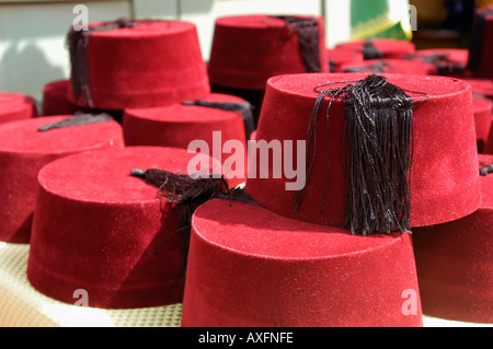 Fez in vendita Foto Stock