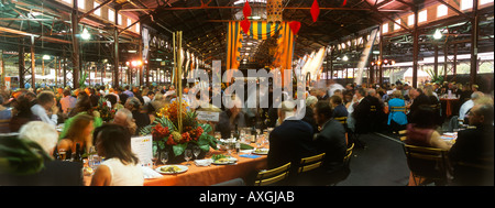 Serata operistica, il mercato Queen Victoria, Melbourne, Australia Foto Stock