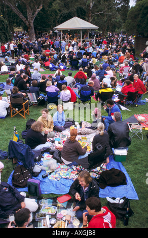 Concerto all'aperto, lo Zoo di Melbourne, Australia Foto Stock