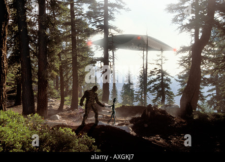 UFO, Alien & Bigfoot Foto Stock