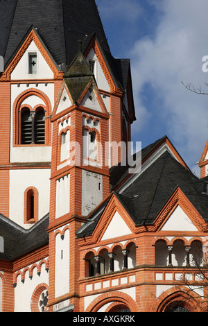 Sinzig, Pfarrkirche San Pietro, Blick von Südosten, dettaglio Foto Stock