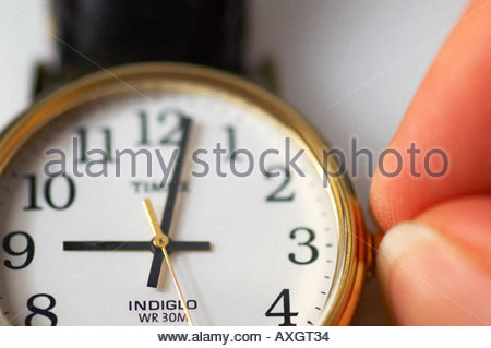 Timex Indiglo uomini orologio da polso close up Foto Stock