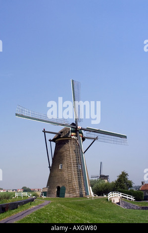 Mulino a vento nei Paesi Bassi Foto Stock