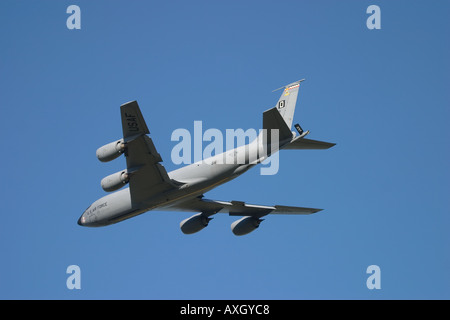 United States Air Force Boeing KC135 aerei di rifornimento in base a RAF Mildenhall nel Suffolk, Inghilterra Foto Stock
