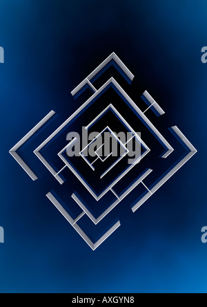 labirinto, labirinto Foto Stock