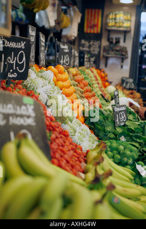 Di mercato la Boqueria Foto Stock