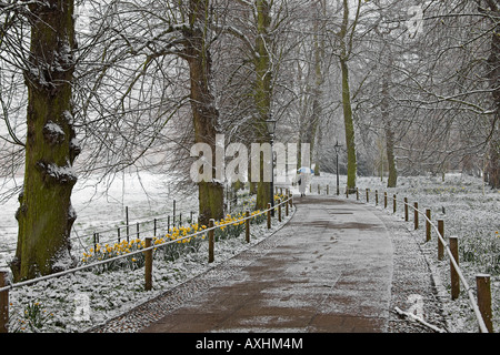 La domenica di Pasqua 2008. Cambridge. Cambridgeshire. East Anglia. Regno Unito. Foto Stock