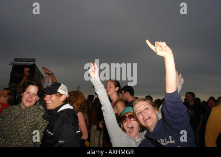 Le persone a un open air chiamato Southside Neuhausen ob Eck Germania Foto Stock