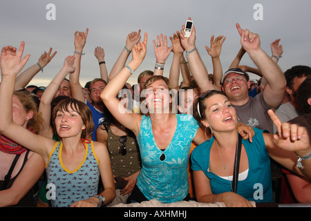 Le persone a un open air chiamato Southside Neuhausen ob Eck Germania Foto Stock