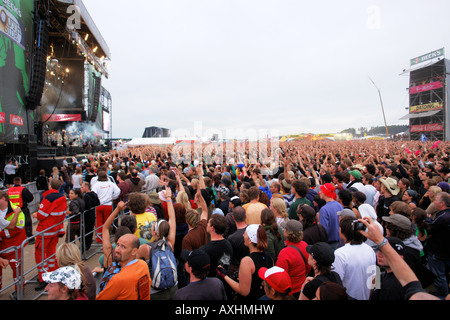 Le persone a un open air chiamato Southside Neuhausen ob Eck Germania Foto Stock