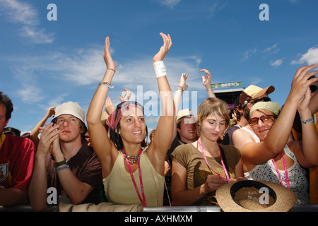 Le persone a un open air chiamato Southside Neuhausen ob Eck Germania Foto Stock