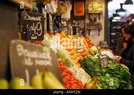 Di mercato la Boqueria Foto Stock