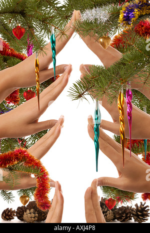 Conceptual albero di Natale il simbolo Foto Stock