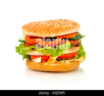 Appetitosi Hamburger Foto Stock