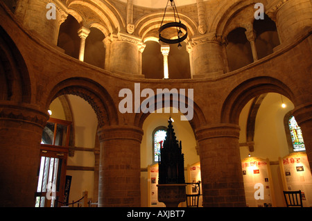 Chiesa del Santo Sepolcro chiamato anche chiesa rotonda a Bridge Street a Cambridge nel Regno Unito Foto Stock