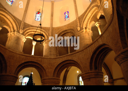 Chiesa del Santo Sepolcro chiamato anche chiesa rotonda a Bridge Street a Cambridge nel Regno Unito Foto Stock