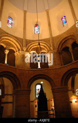 Chiesa del Santo Sepolcro chiamato anche chiesa rotonda a Bridge Street a Cambridge nel Regno Unito Foto Stock