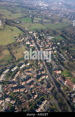 Elevato livello obliquo di vista aerea a nord di Elstree Londra WD6 Inghilterra UK Gennaio 2006 Foto Stock