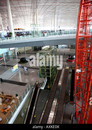 CANON EOS-1Ds Mark III l'inizio utilizzando giorno del Beijing Airport Terminal3, febbraio29 2008 Foto Stock