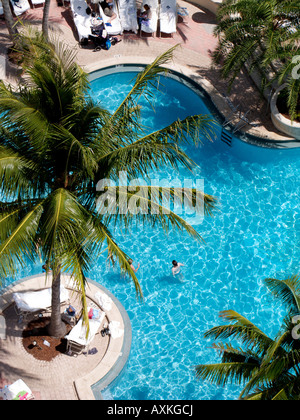 Lowe's Hotel piscina in spiaggia di South Beach a Miami Foto Stock