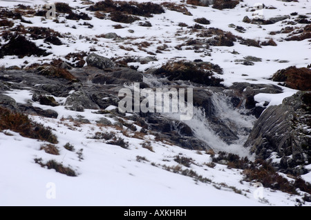 Vedute dal Ben Nevis mountain range in Southern Highlands della Scozia 13 03 2008 Foto Stock