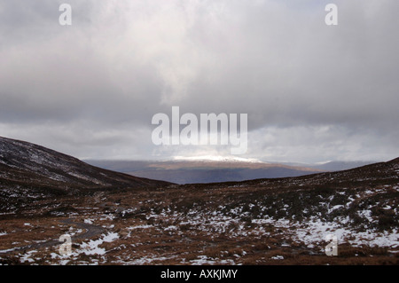 Vedute dal Ben Nevis mountain range in Southern Highlands della Scozia 13 03 2008 Foto Stock