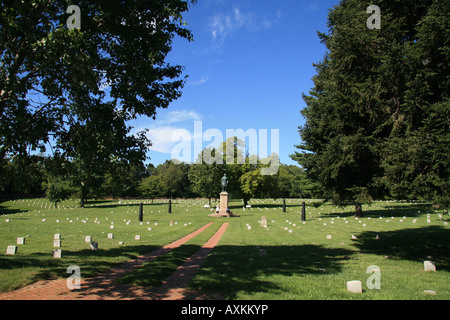 La Humphreys" Divisione monumento, Fredericksburg Cimitero Nazionale su Marye di altezze, di Fredericksburg, Virginia. Foto Stock