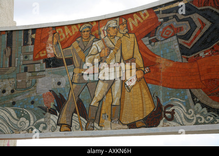 Zaisan Memorial Ulaan Baatar Mongolia costruito dai russi per commemorare i soldati sconosciuto nad eroi Foto Stock