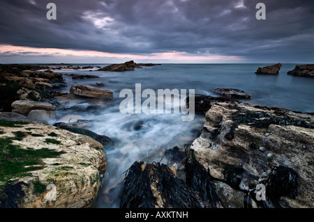 Punto: Peveril Swanage Dorset in acque basse Foto Stock