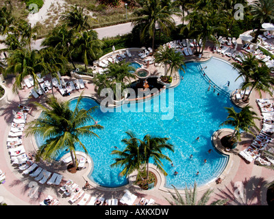 Lowe's Hotel piscina in spiaggia di South Beach a Miami Foto Stock