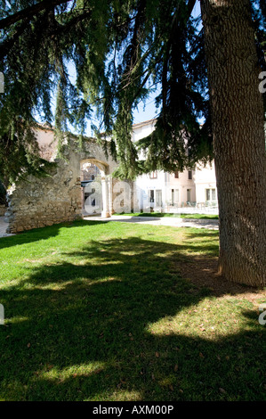 Vista sulle strade del centro storico di Porec Foto Stock