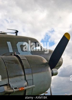 Dakota DC-3 a Goodwood Foto Stock