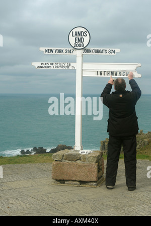 Lands End Cornwall Inghilterra GB UK 2008 Foto Stock