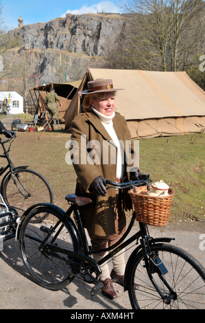 Crich forties weekend Peak District Derbyshire England Regno Unito Foto Stock