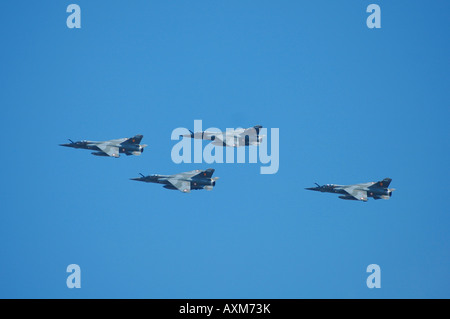 Commemorative Airshow francese a Haguenau circa il sessantesimo liberazione della Francia da parte dell'esercito americano nel 1945 nella regione Alsace Foto Stock