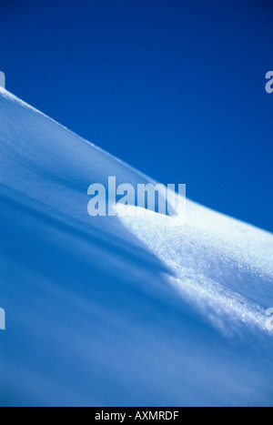 Vista ravvicinata di snow drift. Foto Stock
