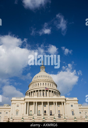 La facciata del Campidoglio di Washington DC USA Foto Stock