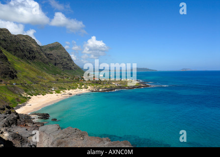 Makapu'u Beach sul lato sopravento di O'ahu Hawaii Foto Stock