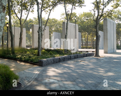 La Costa Est Memorial in Battery Park, New York City USA Foto Stock