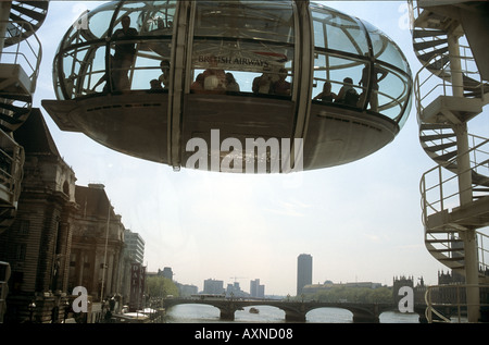 La capsula sul BA London Eye London REGNO UNITO Foto Stock